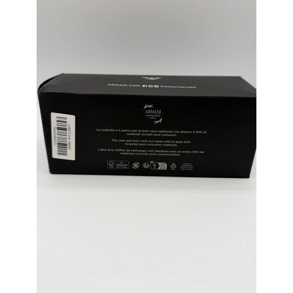 Emporio Armani Sunglasses Eyeglasses Case Box Empty Authentic Black EUC
